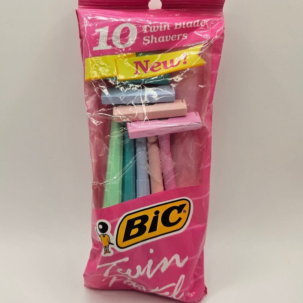 Sealed Bic Twin Blade Pastel Shavers 1992 (10 count) - Picture 2 of 7